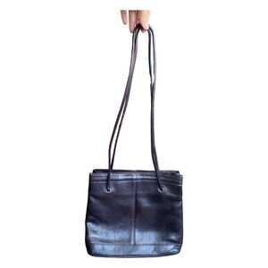 Bass G.H. Bass & Co. Dark  Leather Magnet Close Purse